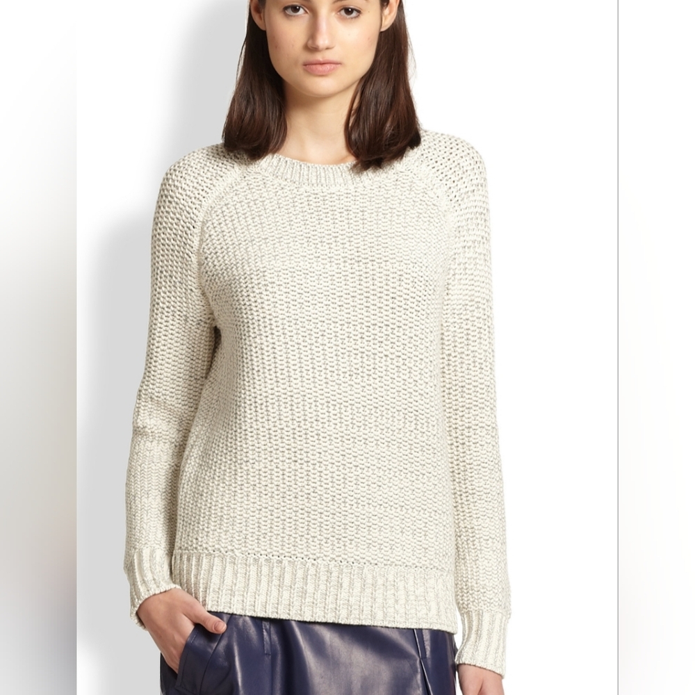 CozyVince Women's Cable Knit Fisherman Sweater in Cream